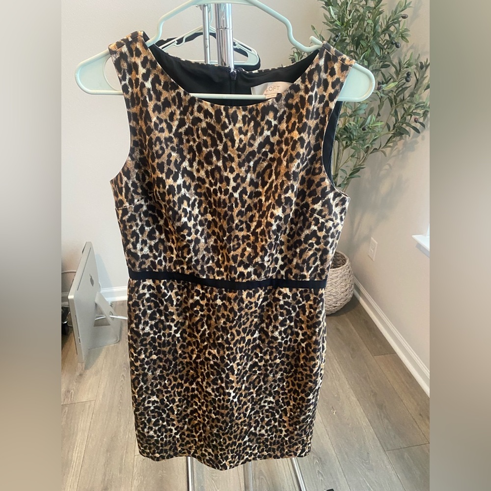 Loft Animal Print Dress